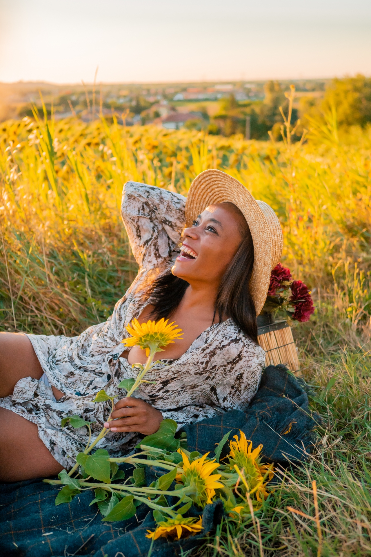 Photo shoots in sunflower fields, Photographer in Italy